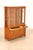Brown Stickley Mission Collection Oak Harvey Ellis Inlaid China Cabinet For Sale - Image 8 of 18
