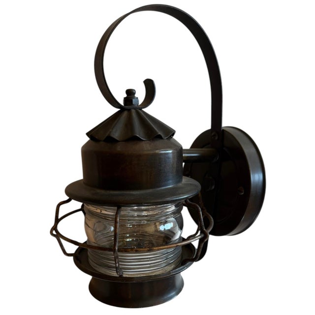 Vintage Outdoor Lantern Porchlights - a Pair For Sale - Image 4 of 7