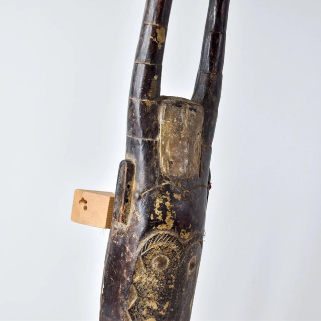 Early 20th Century Lengola Animal Wood Mask For Sale - Image 4 of 10