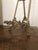 Vintage Solid Brass Ornate Gold Tabletop Easel Painting Picture Plate Holder For Sale - Image 10 of 11