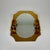 Amber Glass Wall Mirror with Integrated Lights, 1970s, in None conditions. Designed 1970 to 1979