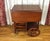 1920s Early 20th-Century Mahogany Serving Trolley With Drop-Leaf Top and Glass Tray For Sale - Image 5 of 11