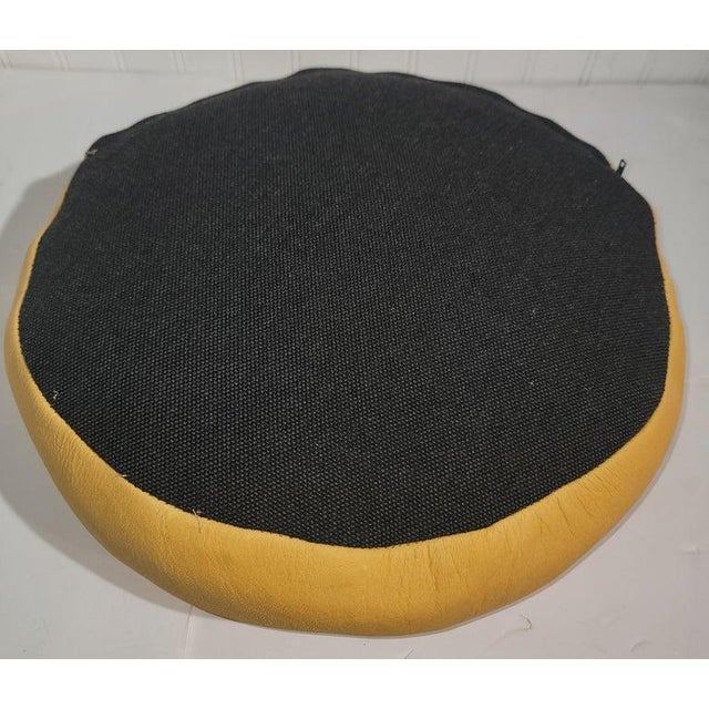 1950s Leather Buckskin Seat Cushion For Sale - Image 5 of 5