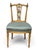 Shabby Chic Mid 20th Century French Louis XVI Floral Carved Side Chairs - A Pair For Sale - Image 3 of 8