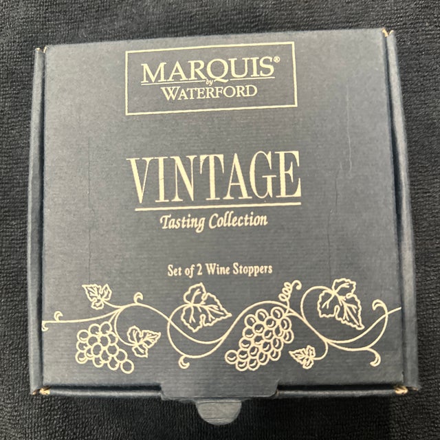 1990s Vintage Crystal Wine Stoppers For Sale - Image 5 of 5