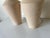 80's Postmodern Beige Ceramic Table Lamps - a Pair For Sale - Image 10 of 11