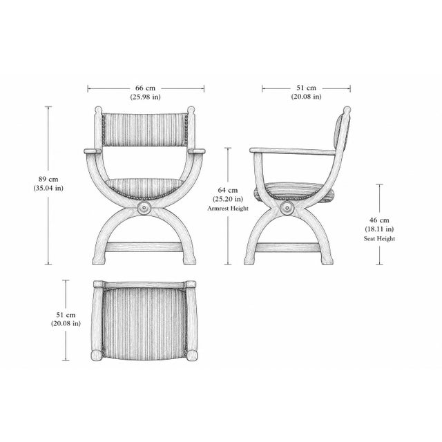 1970s Vintage Brutalist Kurul Armchairs in Oak by Henning Kjærnulf, 1960s, Set of 2 For Sale - Image 5 of 18