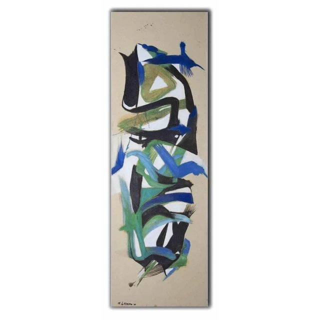 Giorgio Lo Fermo, Abstract Composition, Original Oil on Canvas, 2020s For Sale - Image 3 of 3