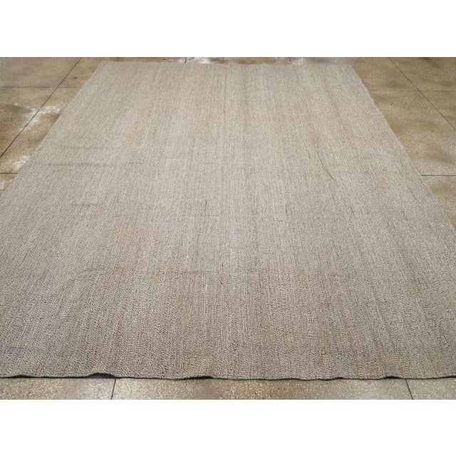 A Vintage Turkish Flatweave Kilim room size carpet handmade during the Mid-20th century. Measures: 11' 2" x 13' 11"