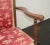 1970s Vintage French Country Side Chair W Rose Color Oriental Asian Influence Fabric For Sale - Image 5 of 13