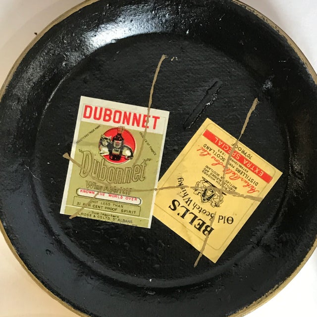 Vintage Made in Japan Alcohol Proof Coasters Red/Black 16 Barware For Sale - Image 9 of 11