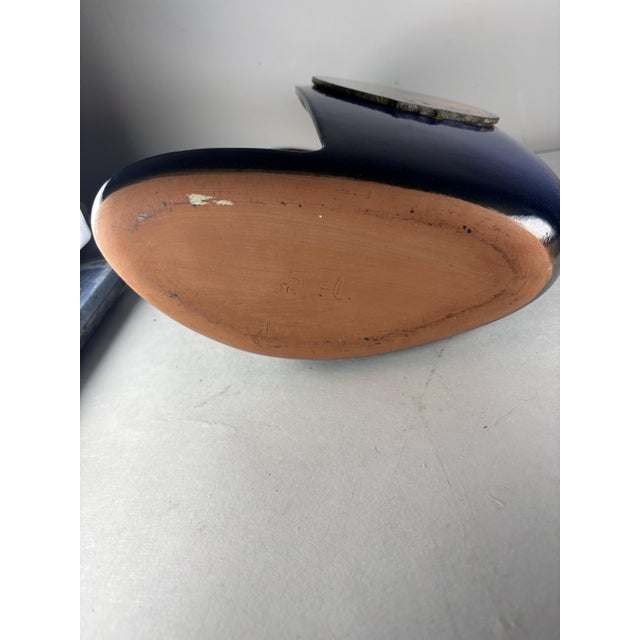 Sculptural Lamp in Ceramic and Agate Slice, 1970s For Sale - Image 9 of 12