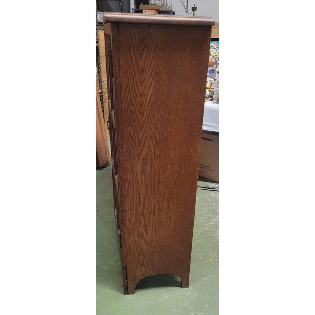 1900 - 1909 Antique Mission Oak Bookcase For Sale - Image 5 of 11