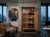 1990s Light Brown Slatted Doors Display Storage Minimalist Zen Cabinet For Sale - Image 5 of 14