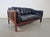 Mid-Century Modern Mid-Century Modern Scandinavian Black Leather and Wood Monte Carlo Sofa by Ingvar Stockum, 1965 For Sale - Image 3 of 18