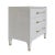Brand new special order item. Not vintage. The Amber Side Table features three drawers and a unique selection of hardware...