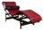 Bauhaus LC 4 Leather Chaise Lounge in Red by Le Corbusier for Cassina For Sale