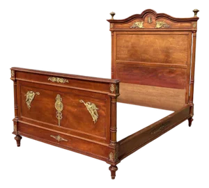 Louis XVI Style Mahogany Bed