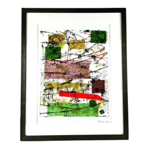 Framed Modern Wall Art Titled Landscape 918