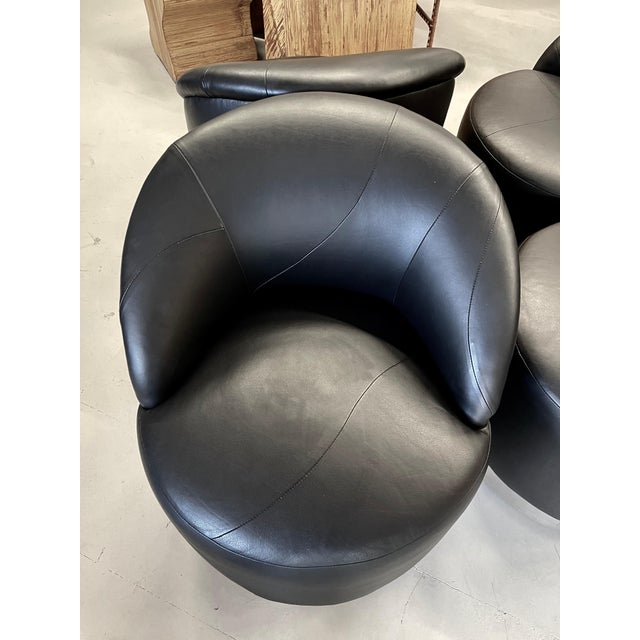 J Robert Scott Barrel Swivel Chairs For Sale In Palm Springs - Image 6 of 10