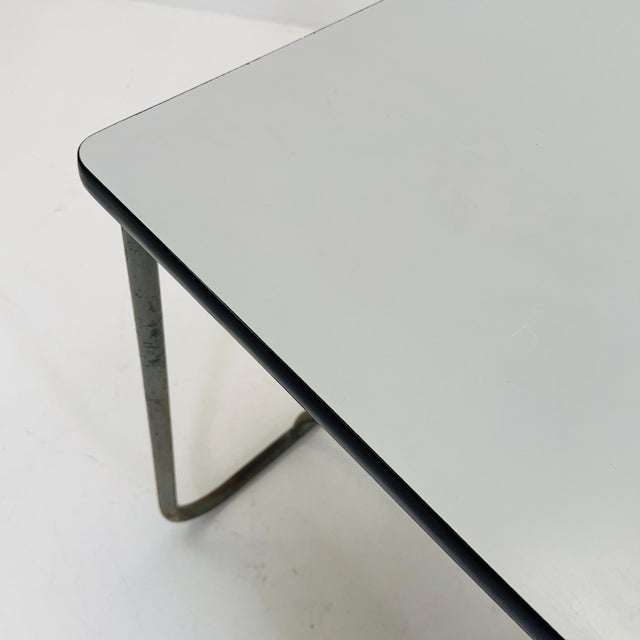 Industrial Bauhaus Tubular Steel Desk from Vichr & Co., 1930s For Sale - Image 9 of 11