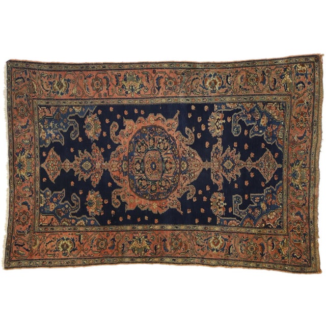 Antique Persian Malayer Rug - 03'11 X 05'11 For Sale - Image 10 of 10