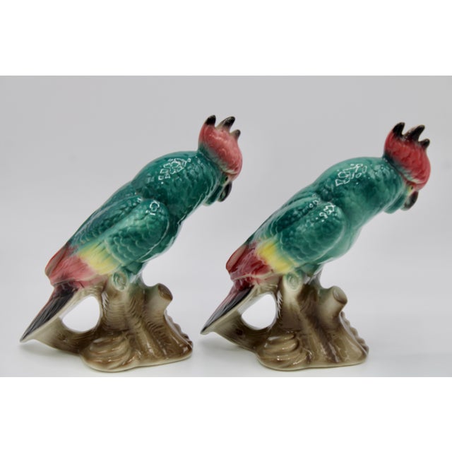 Vintage Royal Copley Ceramic Cockatoo Parrot Bird Figurines Chairish