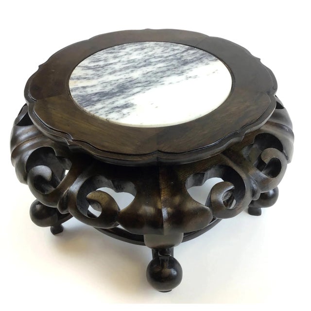 Beautifully carved Chinese style work of art. Just look at the details here. These are becoming more rare as Chinese...