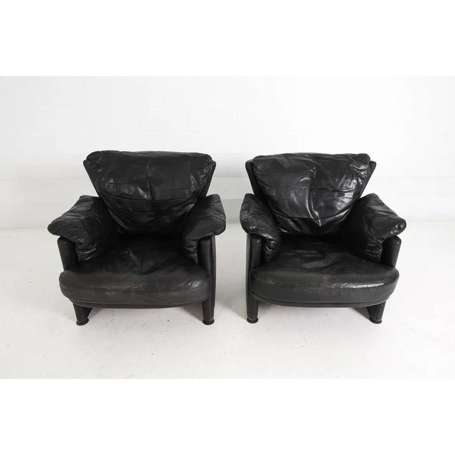 A pair of fabulously comfortable and stylish Rolf Benz leather lounge chairs are ready to be strategically placed in just...