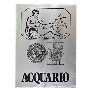 Sergio Barletta, Aquarius, 1980, Offset Screenprint For Sale