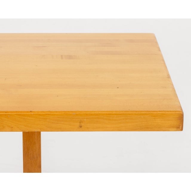 Modern Modern Oak Blonde Wood Dining Table For Sale - Image 3 of 6
