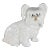 Vintage Italy Skye Terrier Figurine White Dog Papillon Long Hair For Sale