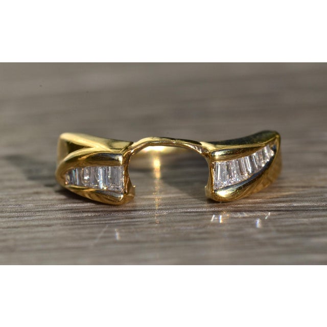 The Maury: Ladies 14K Diamond Sleeve Style Band For Sale - Image 10 of 11