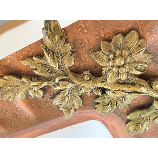 Art Nouveau Table Mirror in Coope, Austia, 1900s For Sale - Image 5 of 11