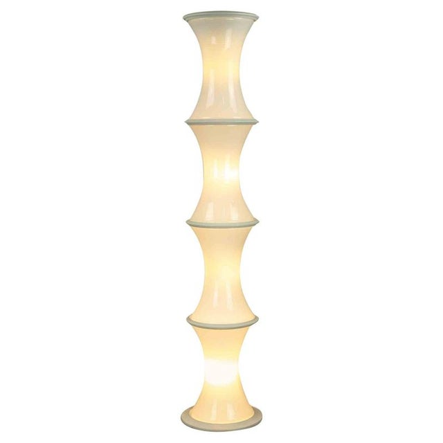 Bamboo Floor Lamp by Enrico Tronconi for Vistosi, 1970s For Sale - Image 6 of 6