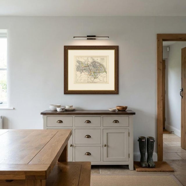 Blue Hobson Fox Hunting Map of Yorkshire North Riding with Bedale Hunt, 1870 For Sale - Image 8 of 9