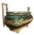 Early 20th century Paul Milet Sèvres jardiniere with deep green flambé glaze and ornate neoclassical bronze mounts. The...