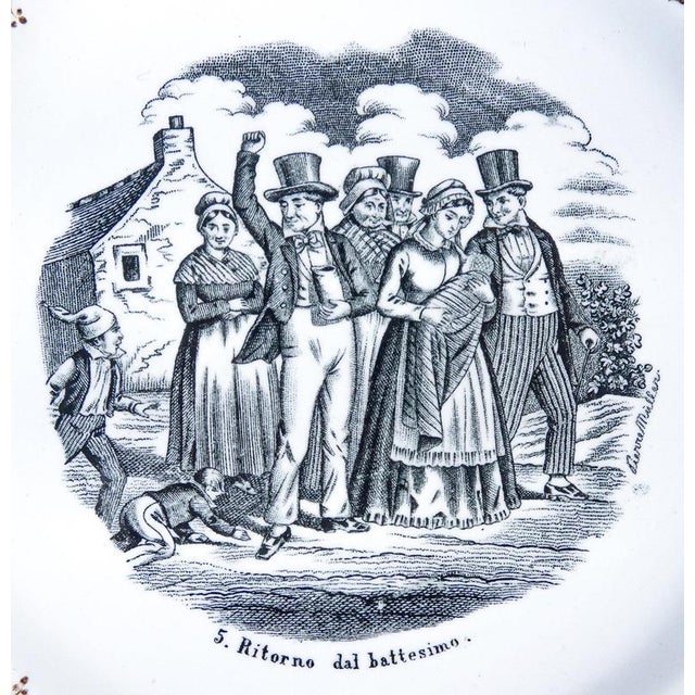 Wedding Series Plates in Porcelain by S.C.Richard, 1890s For Sale - Image 16 of 18