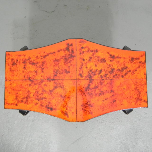 Vintage Coffee Table with Tiles and Steel Frame, 1960s For Sale - Image 11 of 18