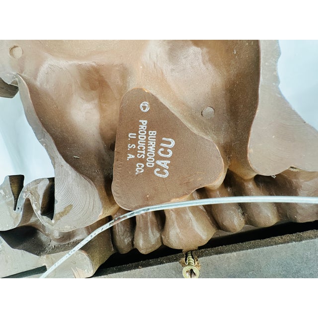 Rare Grand Scale 43" Mid-Century American Federal Eagle Mirror by Burwood For Sale - Image 16 of 18