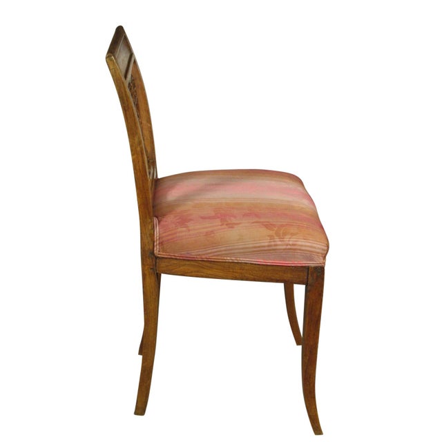 Early 19th Century Set Four (4) Swedish Neoclassical Side Chairs For Sale - Image 4 of 7