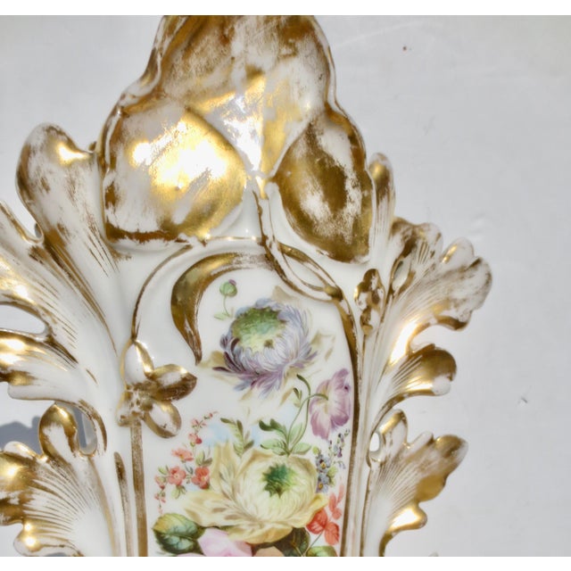 Old Paris (Vieux Paris) Rococo Porcelain Vase For Sale - Image 10 of 11