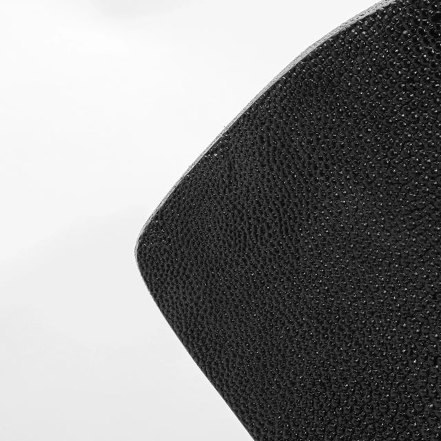 Animal Skin Modern Sculptural Vase in Black Shagreen by R&y Augousti For Sale - Image 7 of 7