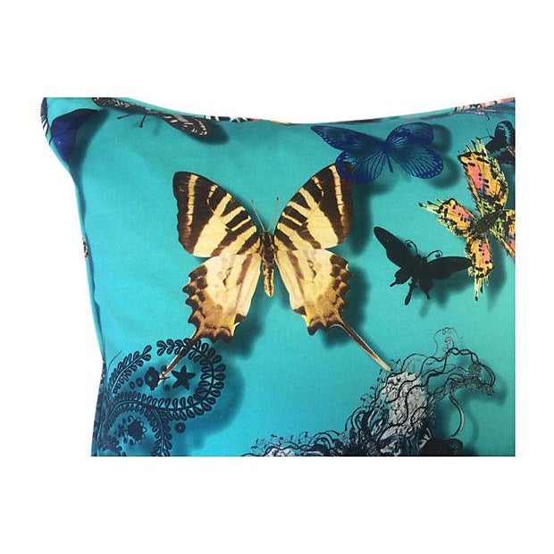 Christian Lacroix Blue Butterfly Pillows A Pair Chairish