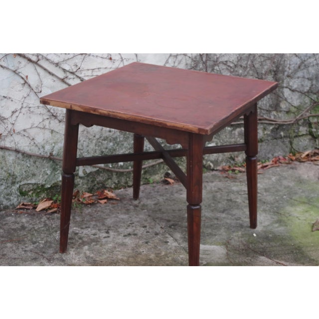 Wooden Table, 1950s For Sale - Image 11 of 13