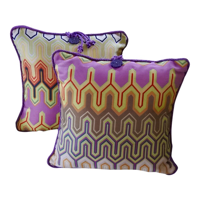Contemporary Missoni Design Sausalito Decorative Accent Pillows
