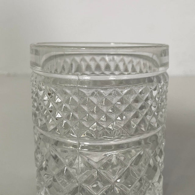 Glass Italian Modern Round Glasses in Crafted Glass, 1970s, Set of 6 For Sale - Image 7 of 9