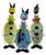 Large Murano Glass Clown Carafes, Italy, 1960s-1970s, Set of 3 For Sale