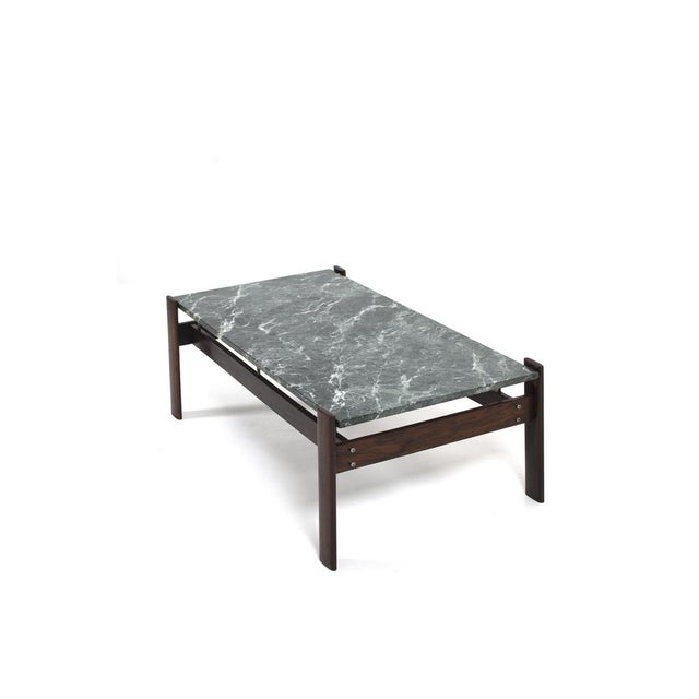 Brown Green Marble Coffee Table by Percival Lafer, Brazil, 1970s For Sale - Image 8 of 11