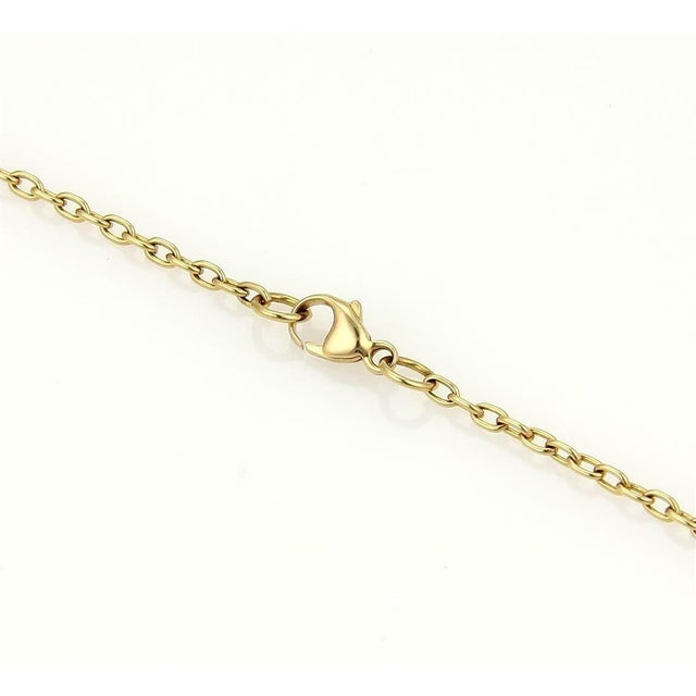 Metal Tiffany & Co.18k Yellow Gold Puff Heart Lock & Key Pendant Necklace For Sale - Image 7 of 9
